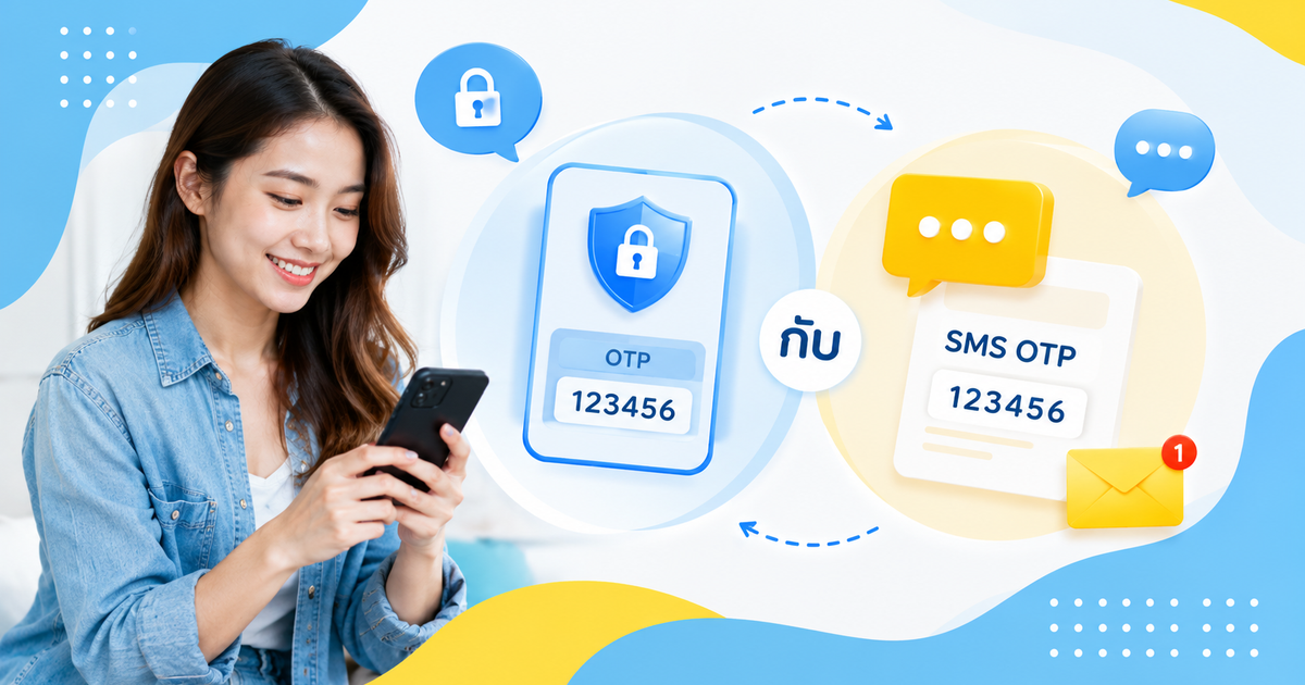  ระบบ OTP กับ SMS OTP ต่างกันยังไง? 